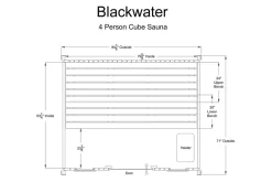 Almost Heaven Blackwater 4-6 Person Cube Sauna