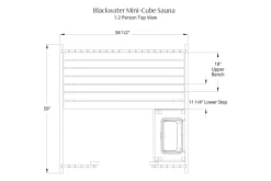 Almost Heaven Blackwater 1-2 Person Mini-Cube Sauna