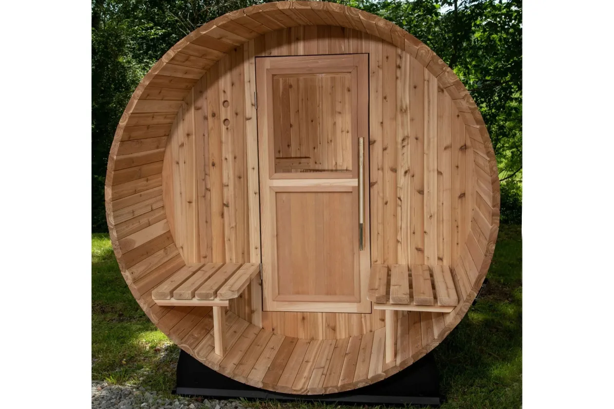 Almost Heaven Charleston 4-Person Canopy Barrel Sauna