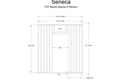 Almost Heaven Seneca 6-Person Classic Barrel Sauna