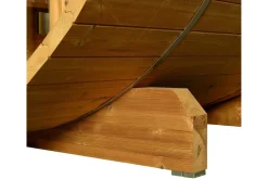 Almost Heaven Takoa 4-6 Person Half Moon Barrel Sauna (Heritage Collection)
