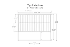 Almost Heaven Tyrol 3-5 Person Indoor Sauna (Heritage Collection)