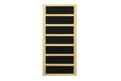 Golden Designs "Hotel" 3-Person Near-Zero EMF FAR Infrared Sauna w/ Himalayan Salt Bar