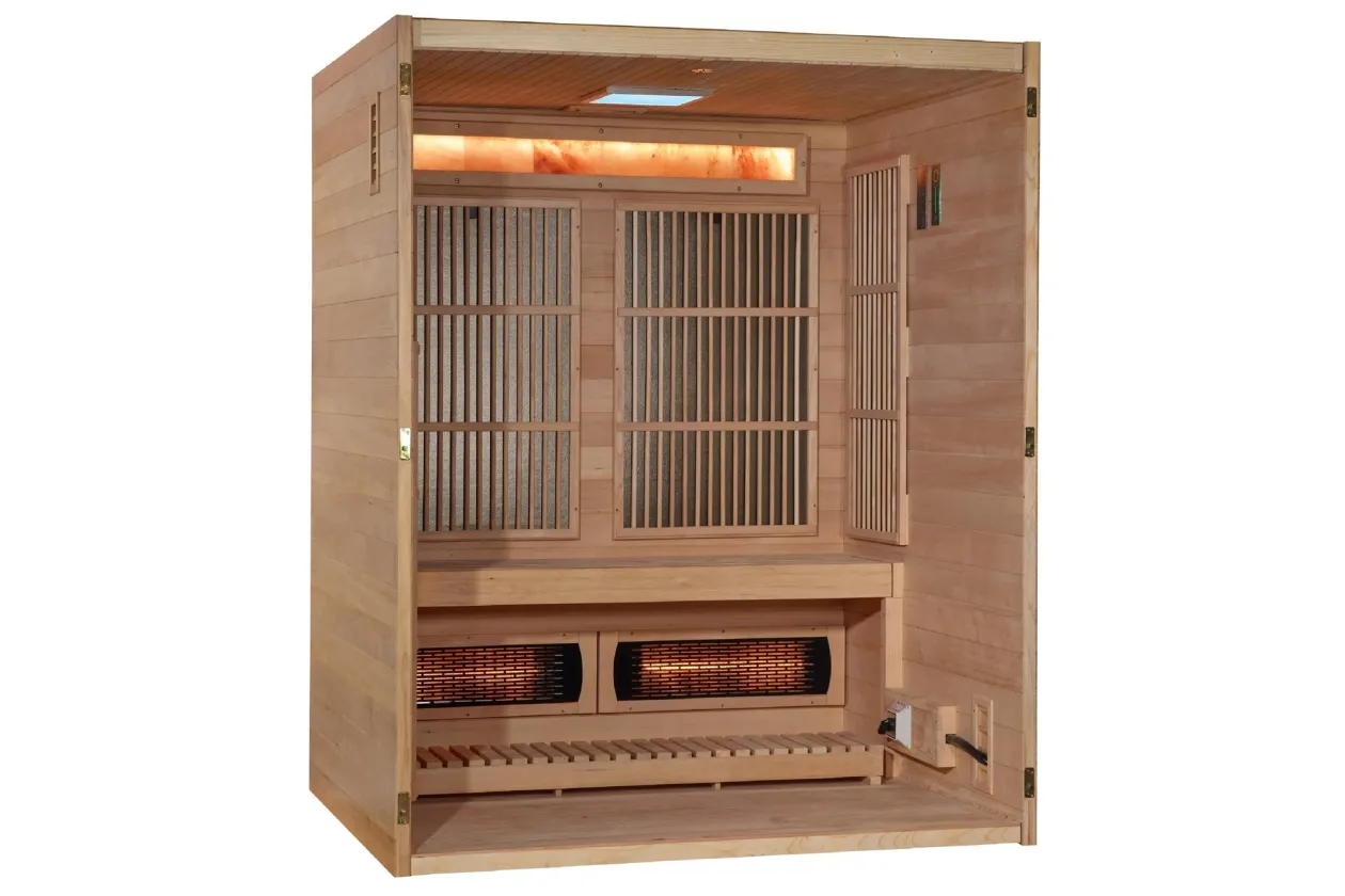 Golden Designs "Soria" 3-Person Full Spectrum Hybrid Indoor Sauna