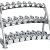 Hoist 12-Pair Saddle Beauty Bell Dumbbell Rack (CF-3462-3)