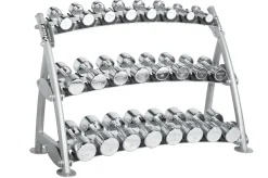 Hoist 12-Pair Saddle Beauty Bell Dumbbell Rack (CF-3462-3)