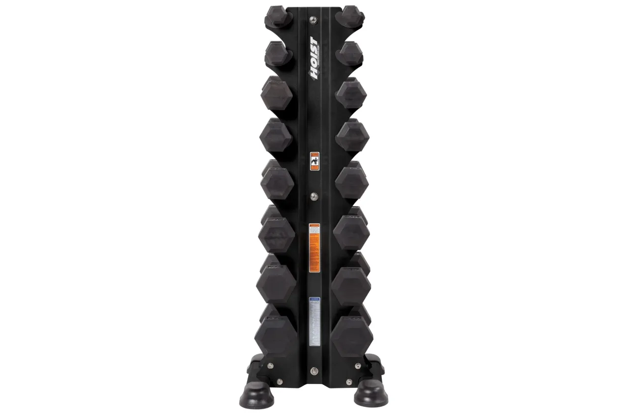 Hoist 8-Pair Vertical Dumbbell Tower Rack (HF-5460)