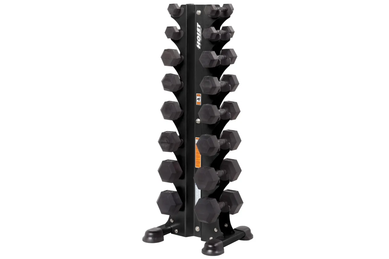 Hoist 8-Pair Vertical Dumbbell Tower Rack (HF-5460)