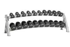 Hoist 2-Tier Horizontal Saddle Dumbbell Rack (CF-3461-2) (10-Pair)