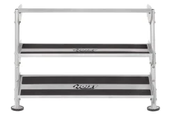 Hoist 48" 2-Tier 12+ Pair Dumbbell Rack w/ Optional 3rd Tier (HF-5461-OPT-48)