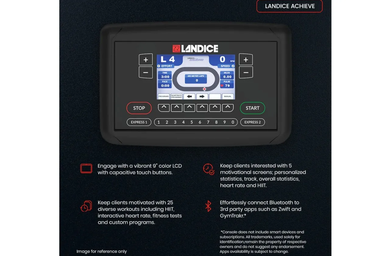 Landice R9 Commercial Recumbent Exercise Bike