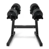 NÜOBELL 80lb Adjustable Dumbbells (Matte Black)