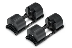 NÜOBELL 80lb Adjustable Dumbbells (Matte Black)