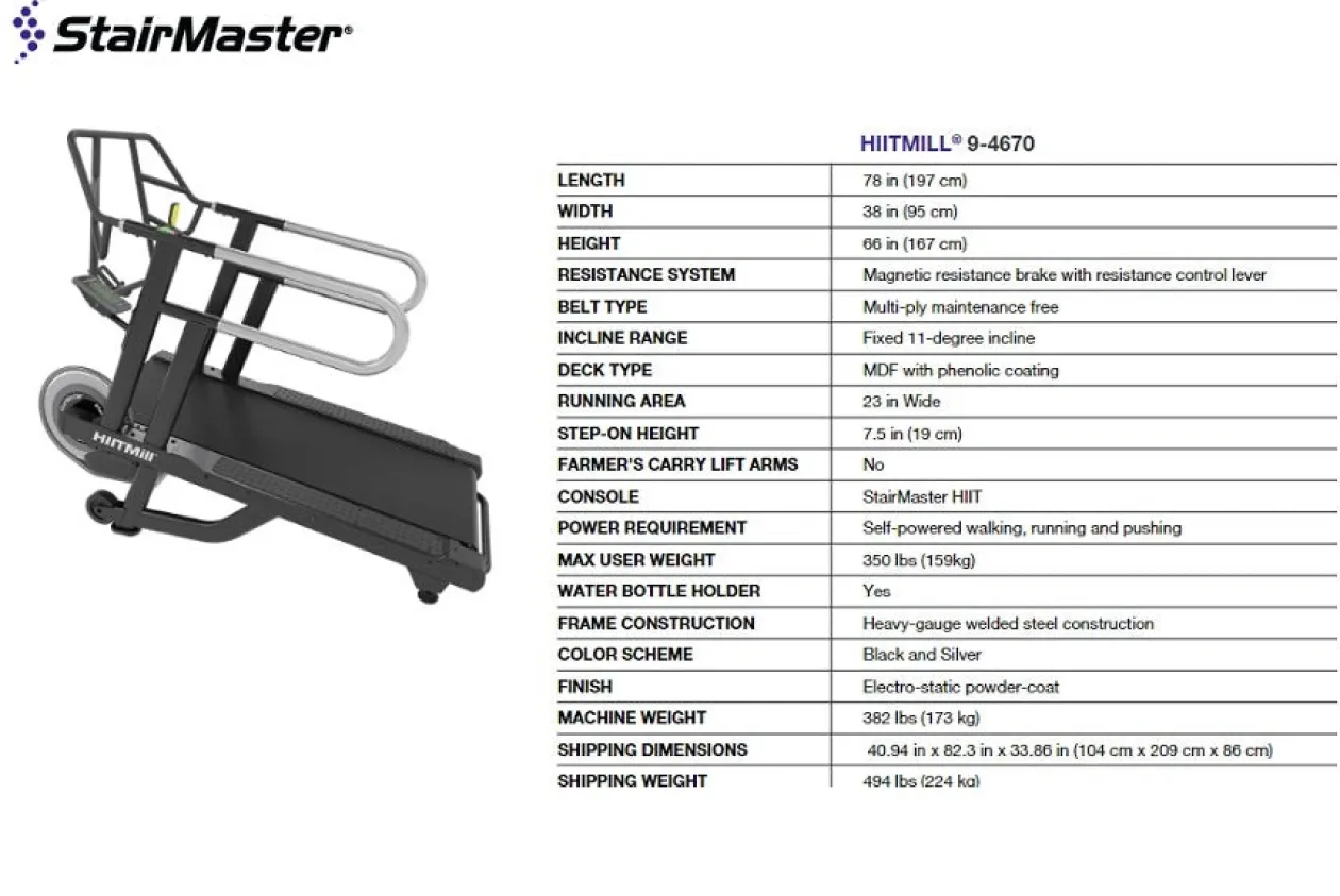 Stairmaster Throwdown HIITMill Treadmill