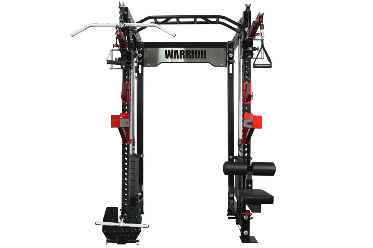 Warrior 3.5 Cable Crossover Pulley Power Rack Gym System w/ Lat Pulldown (Optional Counterbalance Smith) (🧨JULY 4th SALE)