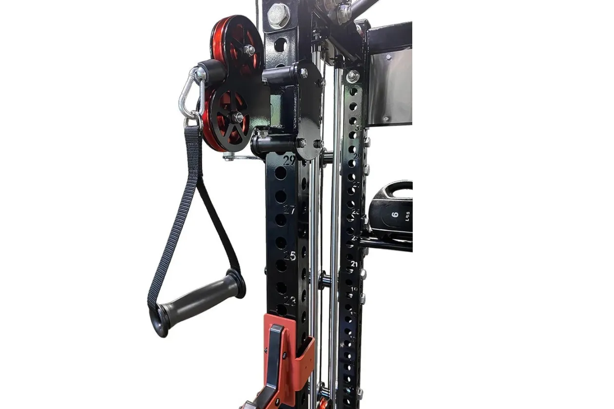 Warrior 3.5 Cable Crossover Pulley Power Rack Gym System w/ Lat Pulldown (Optional Counterbalance Smith) (🧨JULY 4th SALE)
