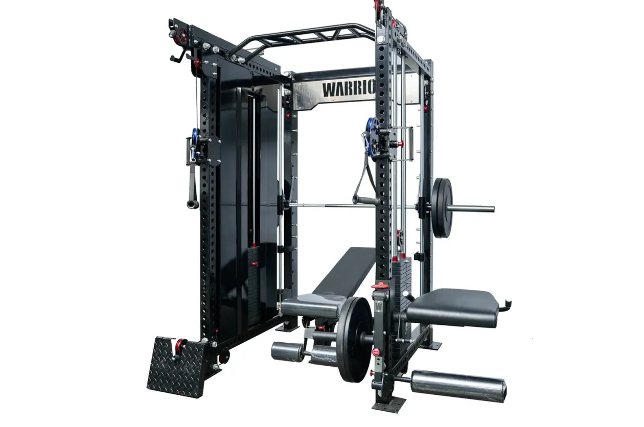 Warrior 3.5 Cable Crossover Pulley Power Rack Gym System w/ Lat Pulldown (Optional Counterbalance Smith) (🧨JULY 4th SALE)