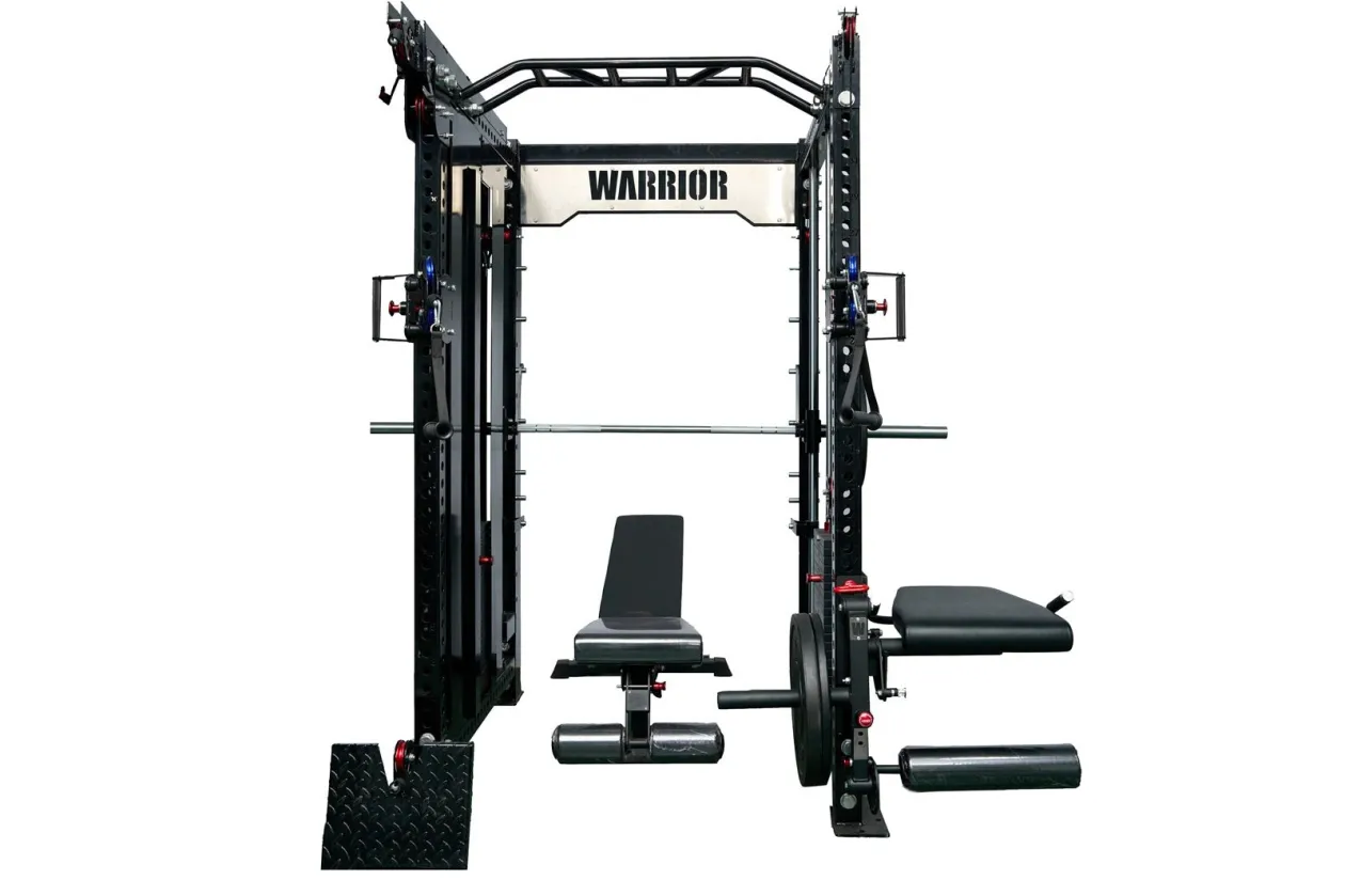 Warrior 3.5 Cable Crossover Pulley Power Rack Gym System w/ Lat Pulldown (Optional Counterbalance Smith) (🧨JULY 4th SALE)