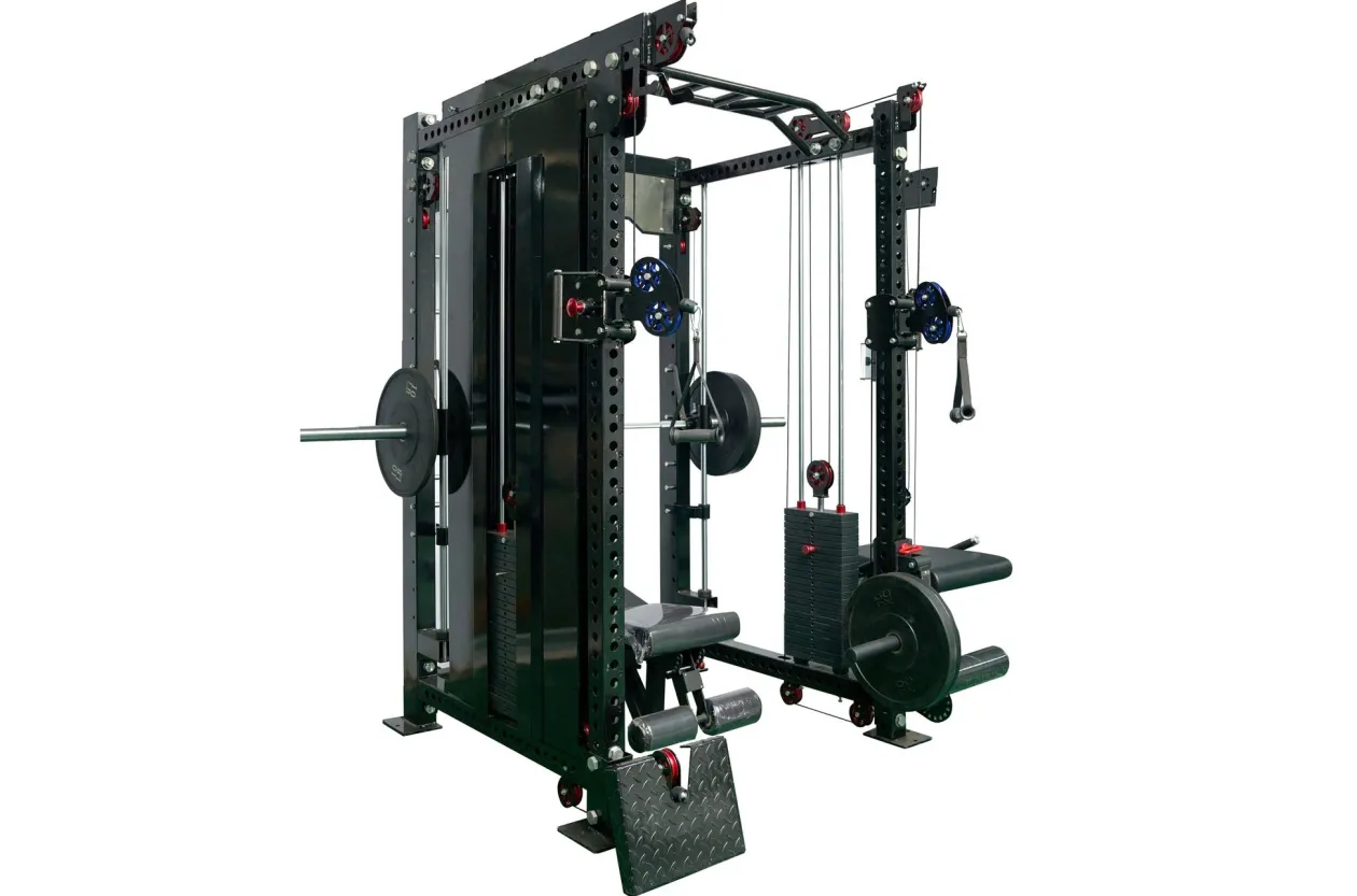 Warrior 3.5 Cable Crossover Pulley Power Rack Gym System w/ Lat Pulldown (Optional Counterbalance Smith) (🧨JULY 4th SALE)