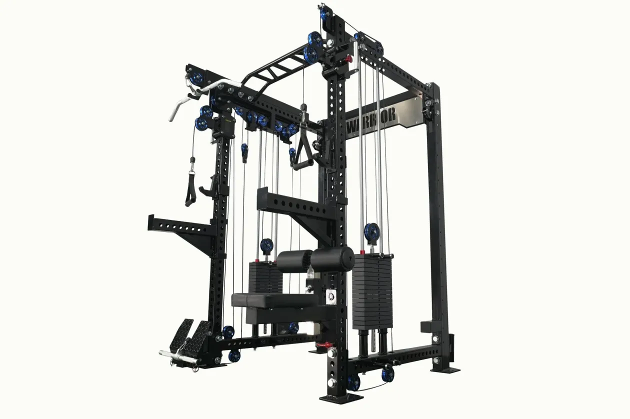 Warrior 3.5 Cable Crossover Pulley Power Rack Gym System w/ Lat Pulldown (Optional Counterbalance Smith) (🧨JULY 4th SALE)