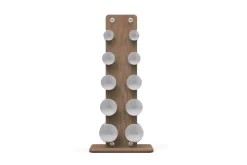 Warrior Luxury Wood | Stainless Steel Dumbbell Set (2.5-12lbs)