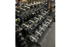 Warrior Pro-Style Chrome Dumbbell Set (5-50lb)