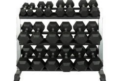 Warrior Rubber Hex Dumbbell Sets (5-50lbs & Up) (🧨JULY 4th SALE)