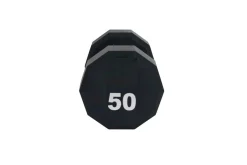Warrior 12-Sided Urethane Dumbbell Set (5-50lb)
